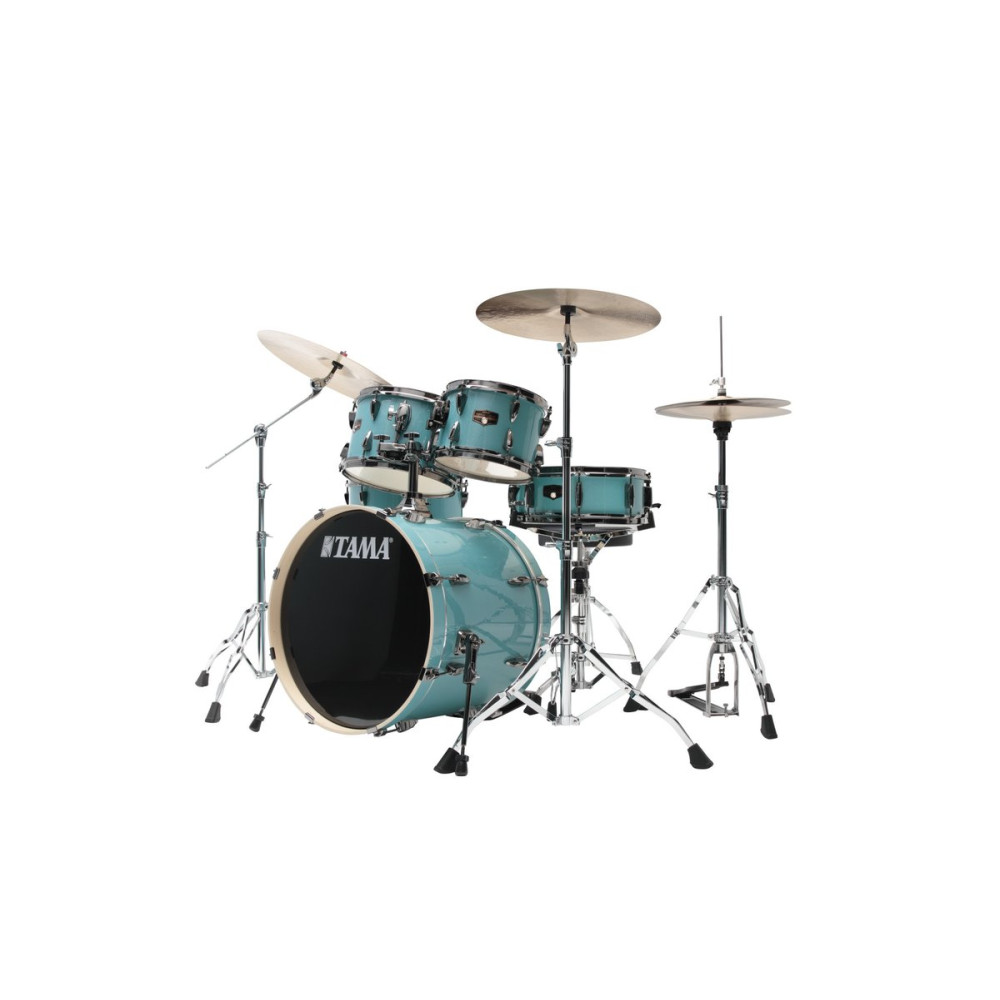 Tama IP50H6WBN-SLM Imperialstar Drum Set 5 pcs - Sky Blue Mist/Chrome HW + MEINL Cymbals HCS Cymbal Kit/Stage Master Dou