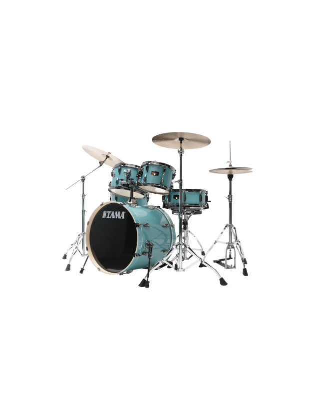 Tama IP50H6WBN-SLM Imperialstar Drum Set 5 pcs - Sky Blue Mist/Chrome HW + MEINL Cymbals HCS Cymbal Kit/Stage Master Dou