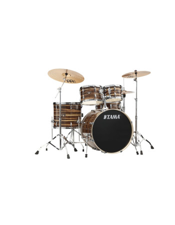 Tama IP52H6W-CTW Imperialstar Drum Set 5 pcs - Coffee Teak Wrap/Chrome HW + MEINL Cymbals HCS Cymbal Kit/Stage Master Do