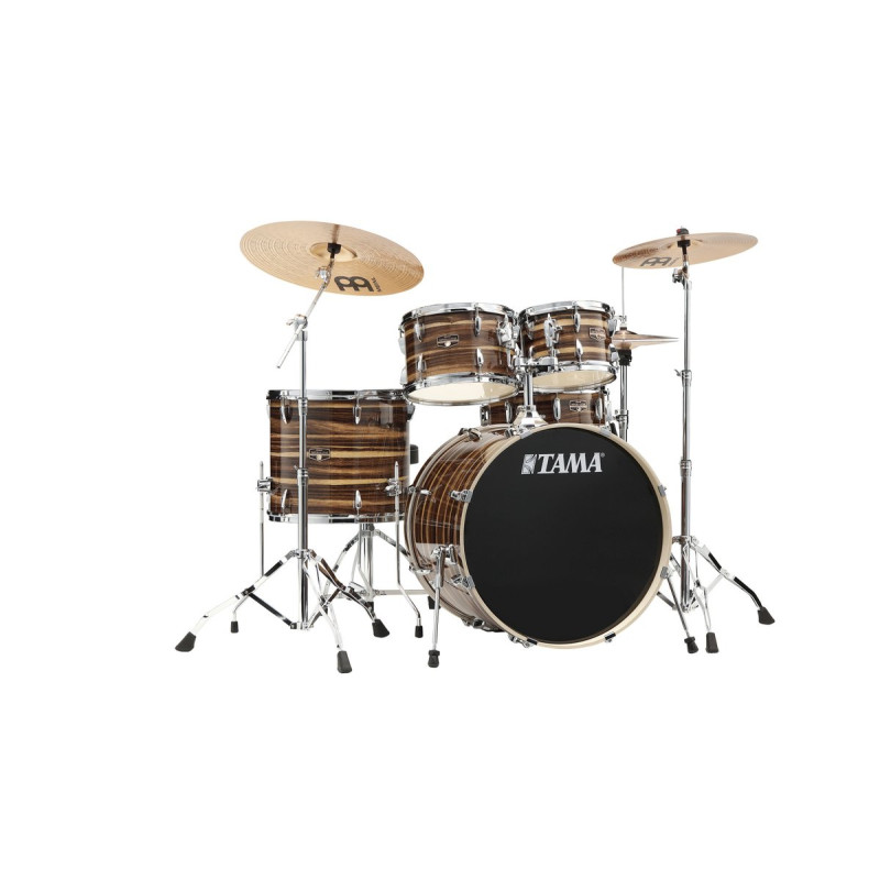 Tama IP52H6W-CTW Imperialstar Drum Set 5 pcs - Coffee Teak Wrap/Chrome HW + MEINL Cymbals HCS Cymbal Kit/Stage Master Do