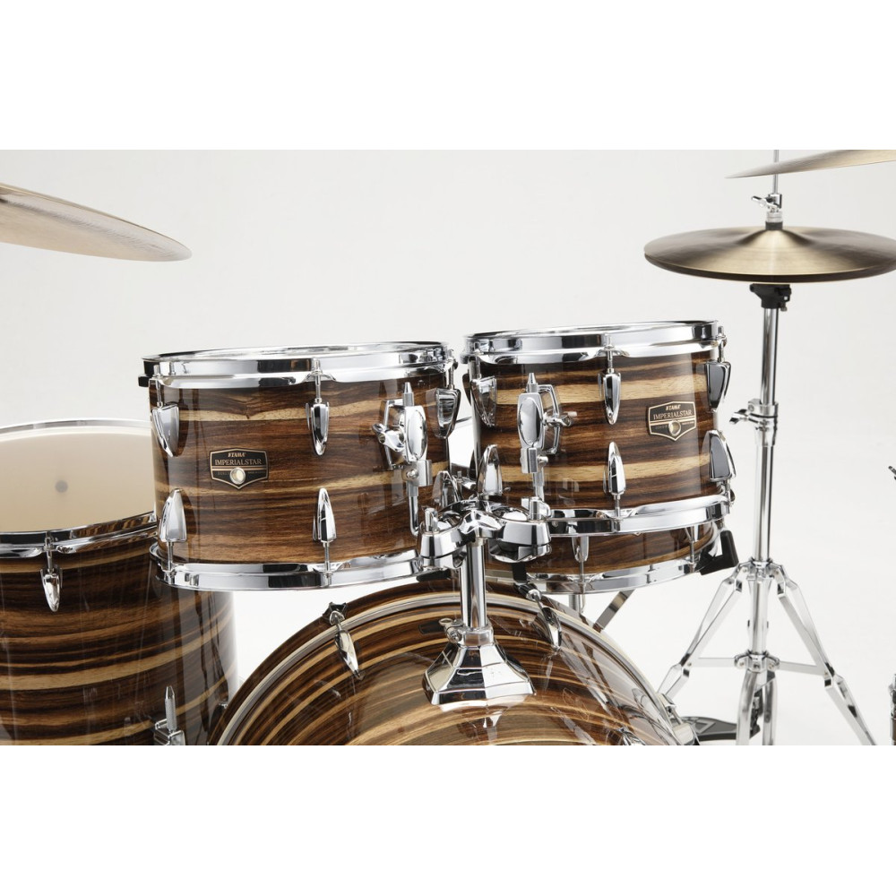 Tama IP52H6W-CTW Imperialstar Drum Set 5 pcs - Coffee Teak Wrap/Chrome HW + MEINL Cymbals HCS Cymbal Kit/Stage Master Do