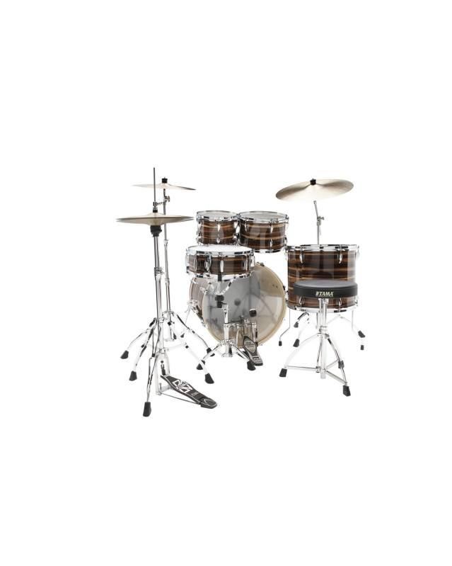 Tama IP52H6W-CTW Imperialstar Drum Set 5 pcs - Coffee Teak Wrap/Chrome HW + MEINL Cymbals HCS Cymbal Kit/Stage Master Do