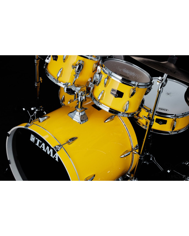 Tama IP52H6W-ELY Imperialstar Drum Set 5 pcs - Electric Yellow/Chrome HW + MEINL Cymbals HCS Cymbal Kit/Stage Master Dou