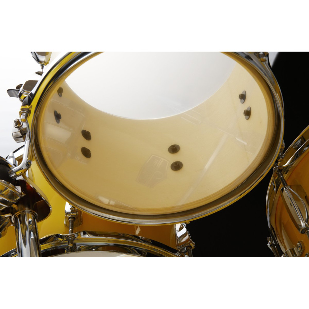 Tama IP52H6W-ELY Imperialstar Drum Set 5 pcs - Electric Yellow/Chrome HW + MEINL Cymbals HCS Cymbal Kit/Stage Master Dou