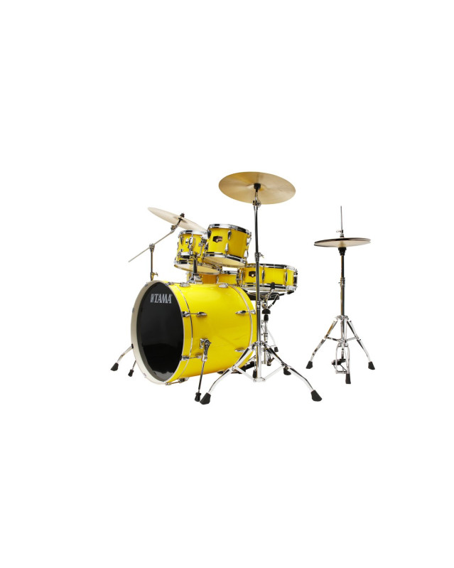 Tama IP52H6W-ELY Imperialstar Drum Set 5 pcs - Electric Yellow/Chrome HW + MEINL Cymbals HCS Cymbal Kit/Stage Master Dou