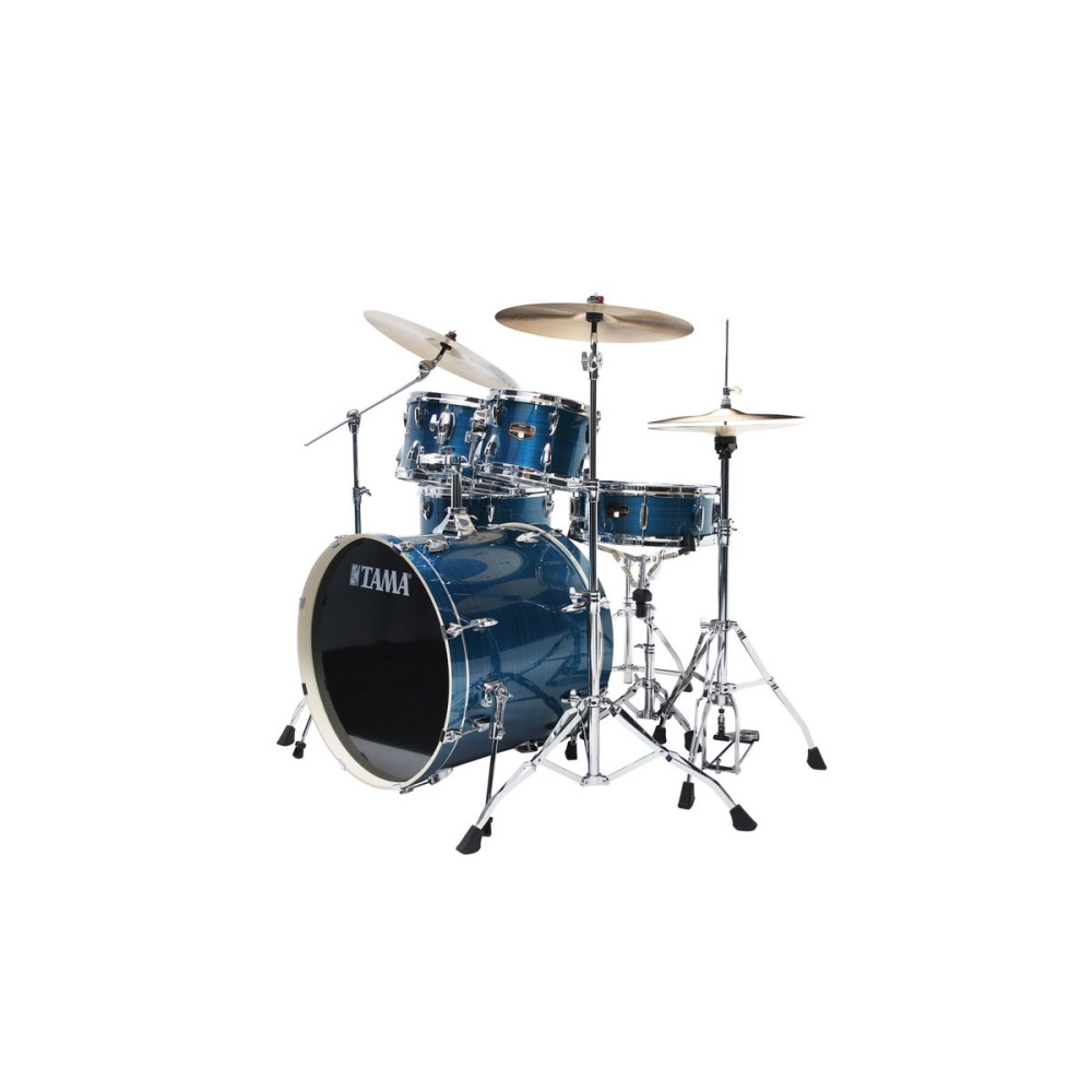 Tama IP52H6W-HLB Imperialstar Drum Set 5 pcs - Hairline Blue/Chrome HW + MEINL Cymbals HCS Cymbal Kit/Stage Master Doubl