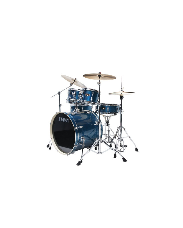 Tama IP52H6W-HLB Imperialstar Drum Set 5 pcs - Hairline Blue/Chrome HW + MEINL Cymbals HCS Cymbal Kit/Stage Master Doubl