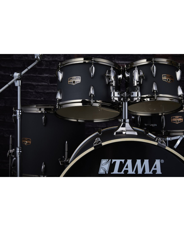 Tama IP52H6WBN-BOB Imperialstar Drum Set 5 pcs - Blacked Out Black/Black Nickel HW + MEINL Cymbals HCS Cymbal Kit/Stage 