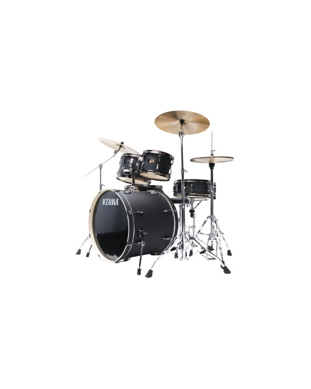 Tama IP52H6WBN-BOB Imperialstar Drum Set 5 pcs - Blacked Out Black/Black Nickel HW + MEINL Cymbals HCS Cymbal Kit/Stage 