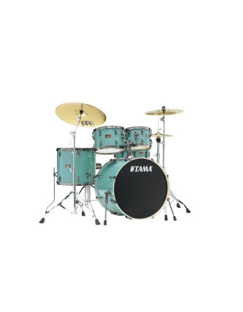 Tama IP52H6WBN-SLM Imperialstar Drum Set 5 pcs - Sky Blue Mist/Chrome HW + MEINL Cymbals HCS Cymbal Kit/Stage Master Dou