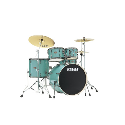 Tama IP52H6WBN-SLM Imperialstar Drum Set 5 pcs - Sky Blue Mist/Chrome HW + MEINL Cymbals HCS Cymbal Kit/Stage Master Dou