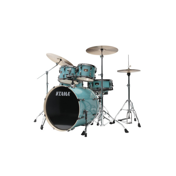 Tama IP52H6WBN-SLM Imperialstar Drum Set 5 pcs - Sky Blue Mist/Chrome HW + MEINL Cymbals HCS Cymbal Kit/Stage Master Dou
