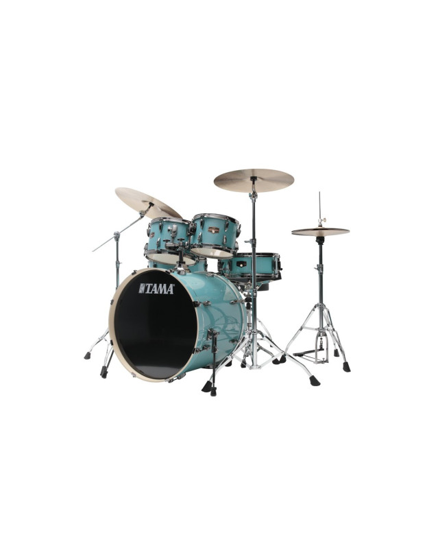 Tama IP52H6WBN-SLM Imperialstar Drum Set 5 pcs - Sky Blue Mist/Chrome HW + MEINL Cymbals HCS Cymbal Kit/Stage Master Dou