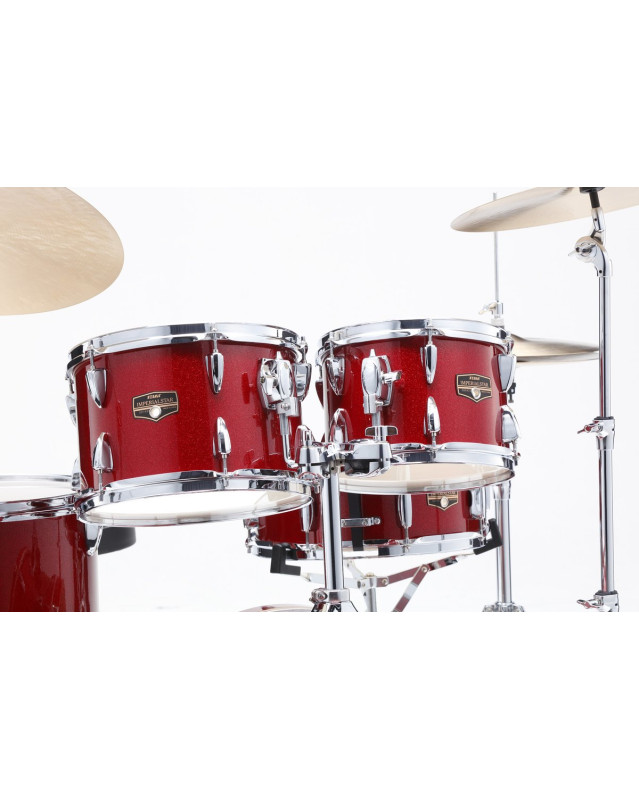 Tama IP58H6W-BRM Imperialstar Drum Set 5 pcs - Burnt Red Mist/Chrome HW + MEINL Cymbals HCS Cymbal Kit/Stage Master Doub