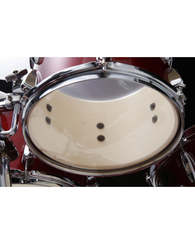 Tama IP58H6W-BRM Imperialstar Drum Set 5 pcs - Burnt Red Mist/Chrome HW + MEINL Cymbals HCS Cymbal Kit/Stage Master Doub