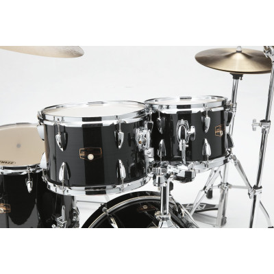 Tama IP58H6W-HBK Imperialstar Drum Set 5 pcs - Hairline Black/Chrome HW + MEINL Cymbals HCS Cymbal Kit/Stage Master Doub