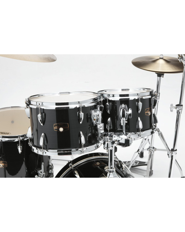 Tama IP58H6W-HBK Imperialstar Drum Set 5 pcs - Hairline Black/Chrome HW + MEINL Cymbals HCS Cymbal Kit/Stage Master Doub