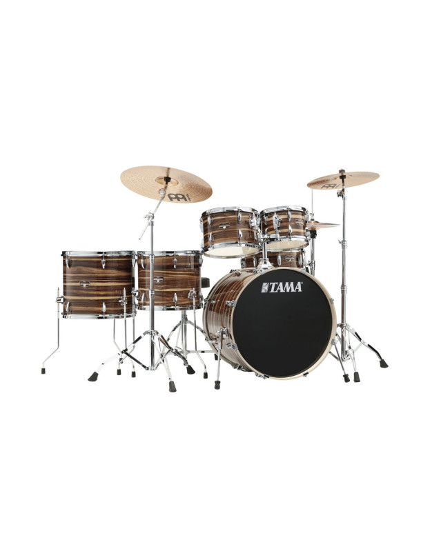 Tama IP62H6W-CTW Imperialstar Drum Set 6 pcs - Coffee Teak Wrap/Chrome HW + MEINL Cymbals HCS Cymbal Kit/Stage Master Do