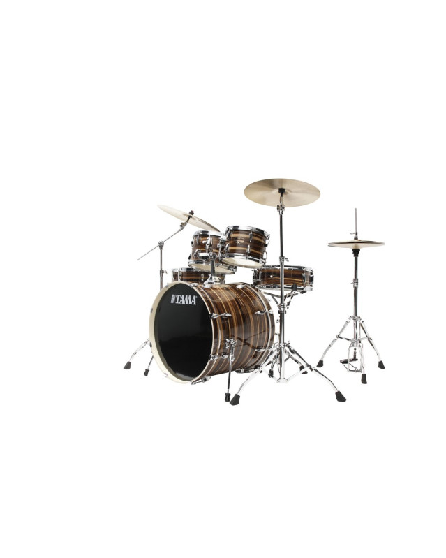 Tama IP62H6W-CTW Imperialstar Drum Set 6 pcs - Coffee Teak Wrap/Chrome HW + MEINL Cymbals HCS Cymbal Kit/Stage Master Do