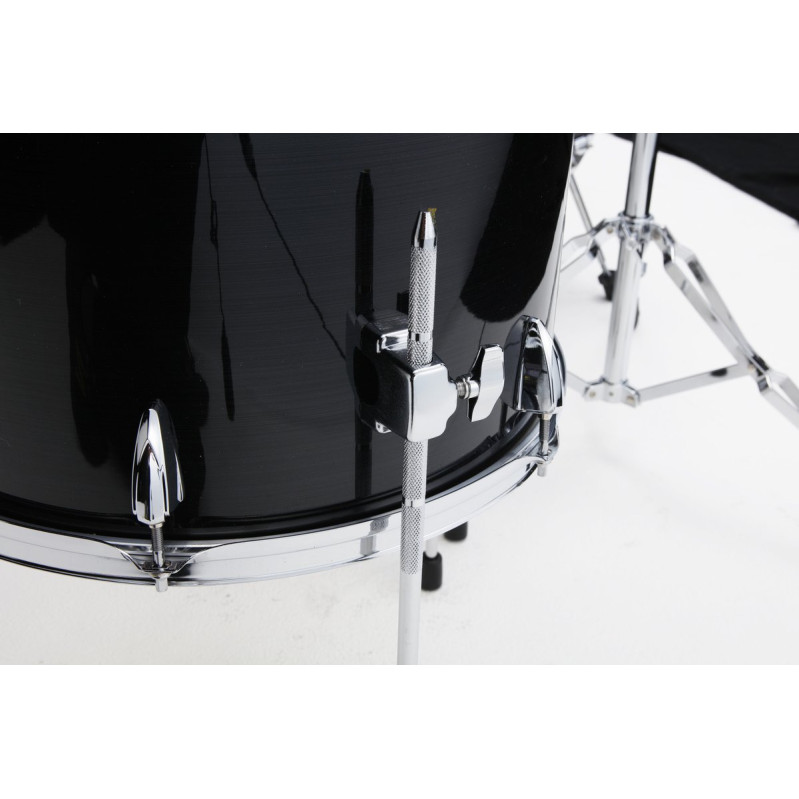 Tama IP62H6W-HBK Imperialstar Drum Set 6 pcs - Hairline Black/Chrome HW + MEINL Cymbals HCS Cymbal Kit/Stage Master Doub