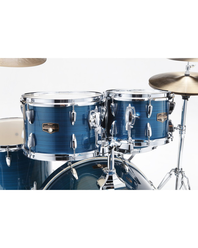 Tama IP62H6W-HLB Imperialstar Drum Set 6 pcs - Hairline Blue/Chrome HW + MEINL Cymbals HCS Cymbal Kit/Stage Master Doubl