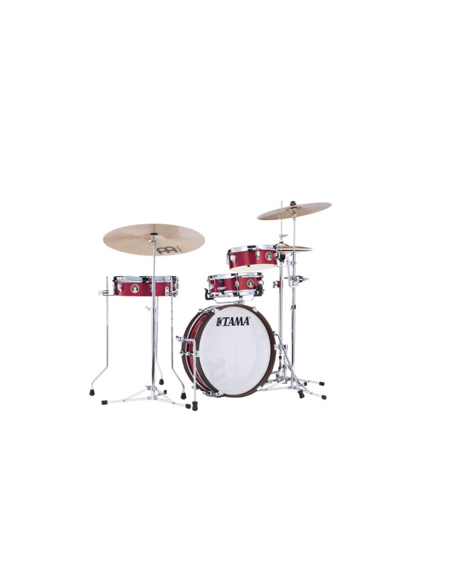 Tama LJK48P-BRM Club-Jam Pancake Shell Kit 4 pcs - Burnt Red Mist/Chrome HW