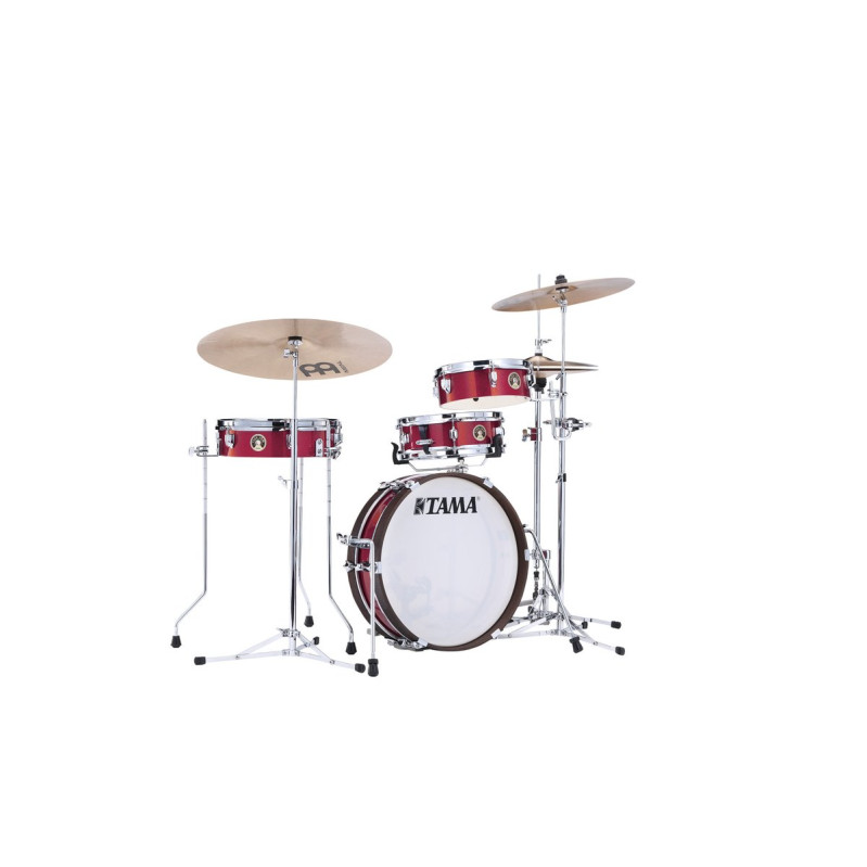 Tama LJK48P-BRM Club-Jam Pancake Shell Kit 4 pcs - Burnt Red Mist/Chrome HW