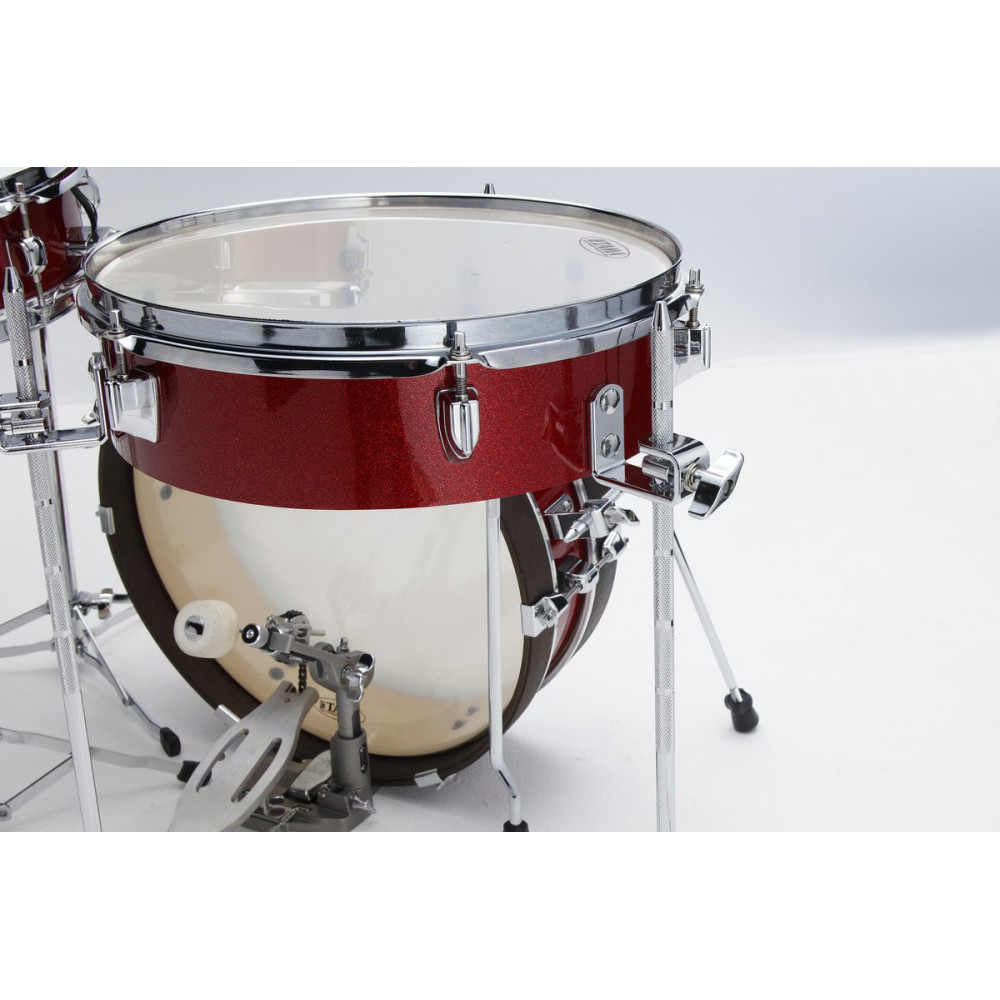 Tama LJK48P-BRM Club-Jam Pancake Shell Kit 4 pcs - Burnt Red Mist/Chrome HW