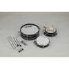 Tama LJK48P-HBK Club-Jam Pancake Shell Kit 4 pcs - Hairline Black/Chrome HW