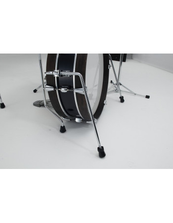 Tama LJK48P-HBK Club-Jam Pancake Shell Kit 4 pcs - Hairline Black/Chrome HW