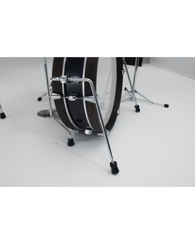 Tama LJK48P-HBK Club-Jam Pancake Shell Kit 4 pcs - Hairline Black/Chrome HW