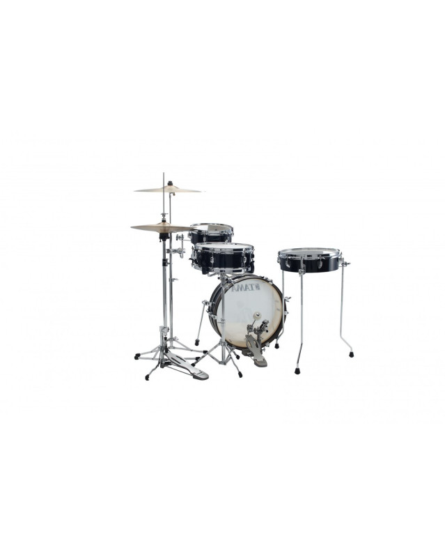 Tama LJK48P-HBK Club-Jam Pancake Shell Kit 4 pcs - Hairline Black/Chrome HW
