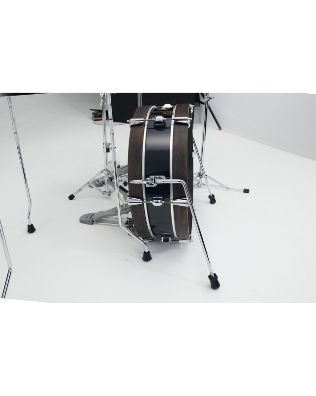 Tama LJK48P-HBK Club-Jam Pancake Shell Kit 4 pcs - Hairline Black/Chrome HW
