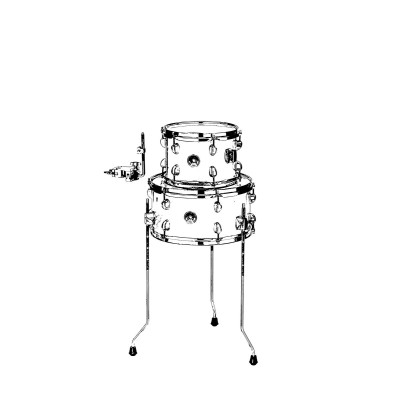 Tama LJKT10F14-CPM Add-On Kit for Club-Jam Mini - Candy Appel Mist/Chrome HW
