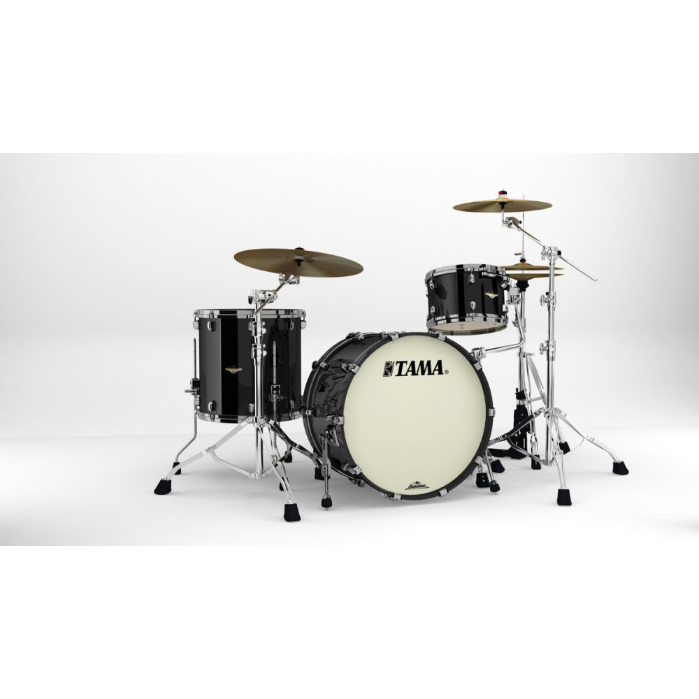 Tama MA32CZBNS-PBK Starclassic Maple Lacquer Shell Kit 3 pcs - Piano Black/Black Nickel HW