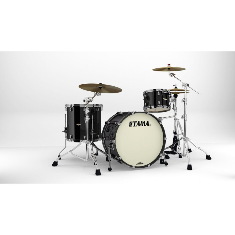 Tama MA32CZBNS-PBK Starclassic Maple Lacquer Shell Kit 3 pcs - Piano Black/Black Nickel HW