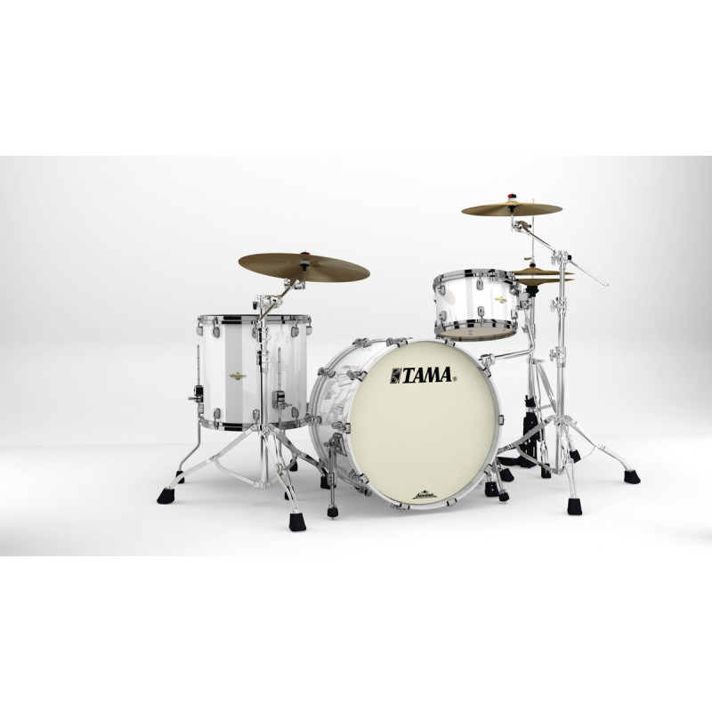 Tama MA32CZBNS-PWH Starclassic Maple Shell Kit 3 pcs - Piano White / Black Nickel HW
