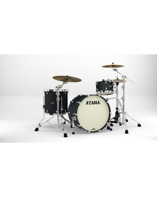 Tama MA32CZS-FBK Starclassic Maple Lacquer Shell Kit 3 pcs - Flat Black/Chrome HW