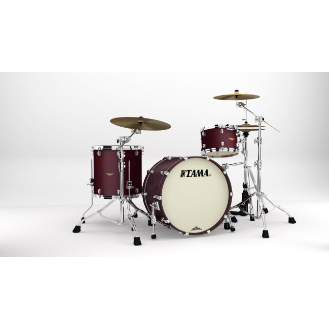 Tama MA32CZS-FBM Starclassic Maple Lacquer Shell Kit 3 pcs - Flat Burgundy Metallic/Chrome HW