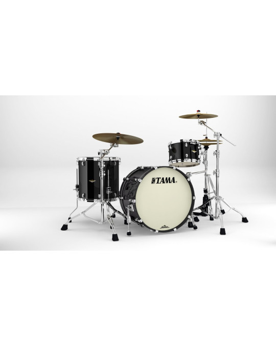 Tama MA32CZS-PBK Starclassic Maple Lacquer Shell Kit 3 pcs - Piano Black/Chrome HW