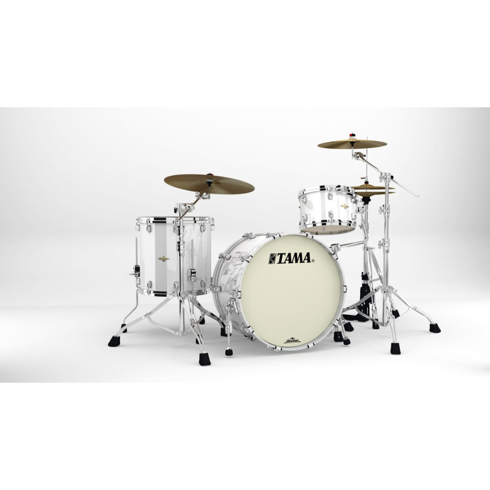 Tama MA32CZS-PWH Starclassic Maple Lacquer Shell Kit 3 pcs - Piano White/Chrome HW