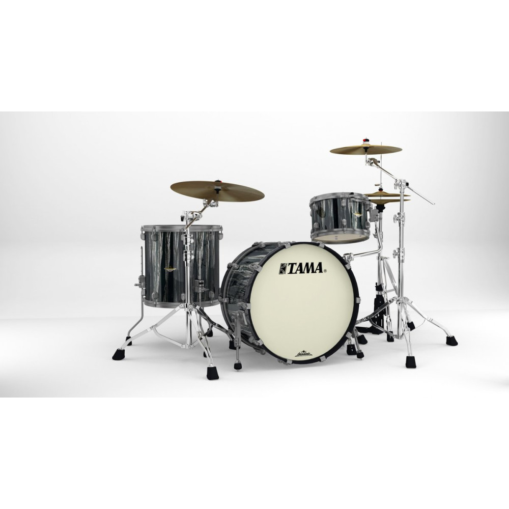 Tama MA32CZUS-BCS Starclassic Maple Lacquer Shell Kit 3 pcs - Black Clouds & Silver Linings/Smoked Black Nickel HW