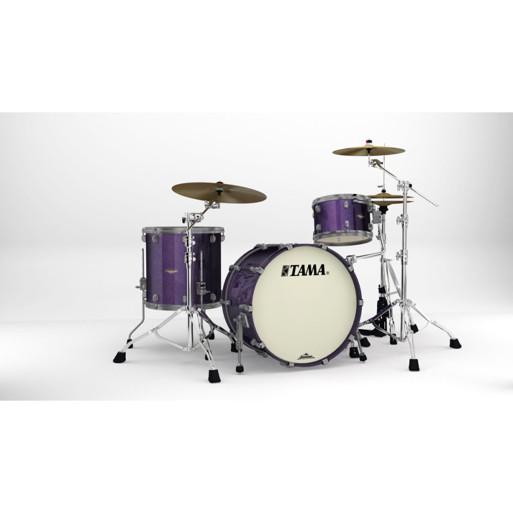 Tama MA32CZUS-DPP Starclassic Maple Lacquer Shell Kit 3 pcs - Deeper Purple/Smoked Black Nickel HW