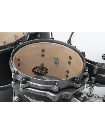 Tama MA32CZUS-FBK Starclassic Maple Lacquer Shell Kit 3 pcs - Flat Black/Smoked Black Nickel HW