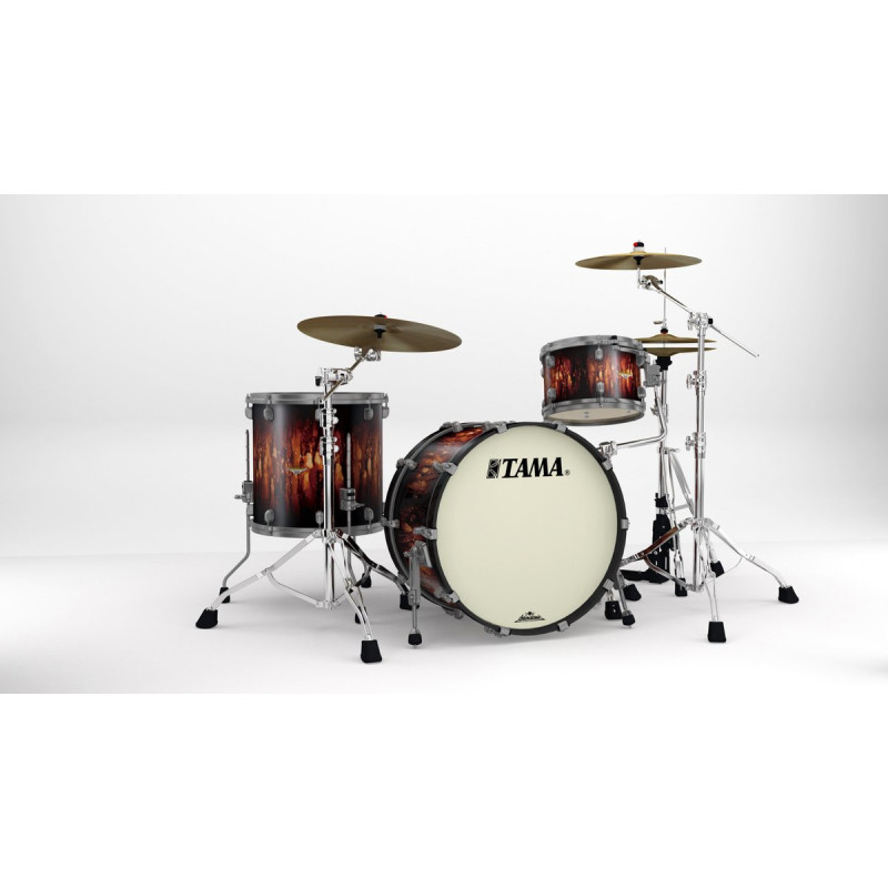 Tama MA32CZUS-MBB Starclassic Maple Lacquer Shell Kit 3 pcs - Molten Satin Brown Burst/Smoked Black Nickel HW