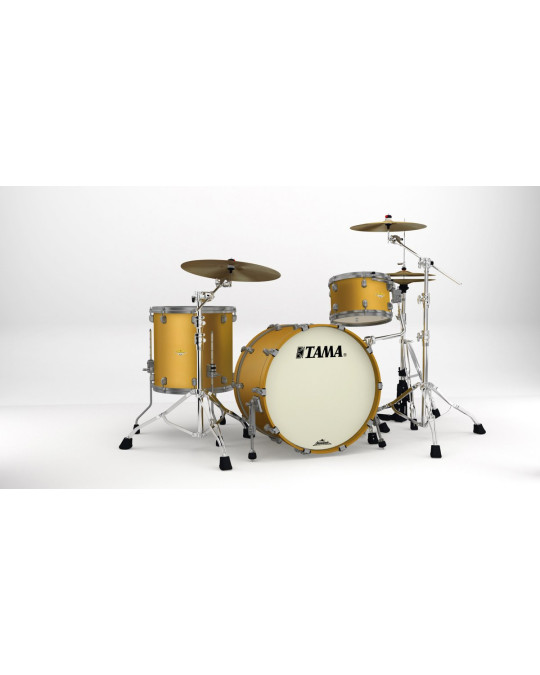 Tama MA32CZUS-SAM Starclassic Maple Lacquer Shell Kit 3 pcs - Satin Aztec Gold Metallic/Smoked Black Nickel HW