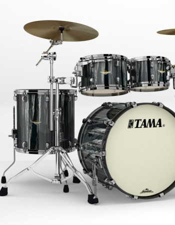 Tama MA42TZBNS-BCS Starclassic Maple Lacquer Shell Kit 4 pcs - Black Clouds & Silver Linings/Black Nickel HW