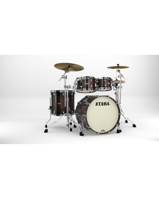 Tama MA42TZBNS-DMB Starclassic Maple Lacquer Shell Kit 4 pcs - Dark Mocha Burst/Black Nickel HW
