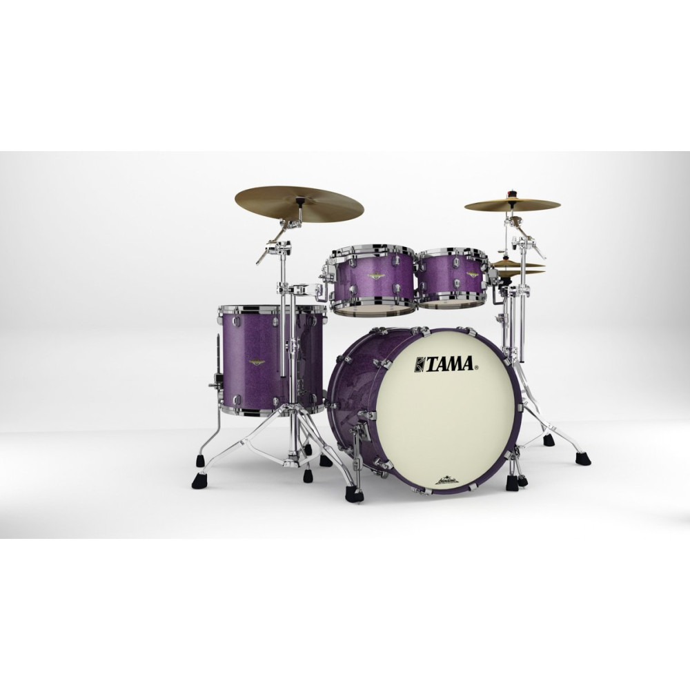 Tama MA42TZBNS-DPP Starclassic Maple Lacquer Shell Kit 4 pcs - Deeper Purple/Black Nickel HW