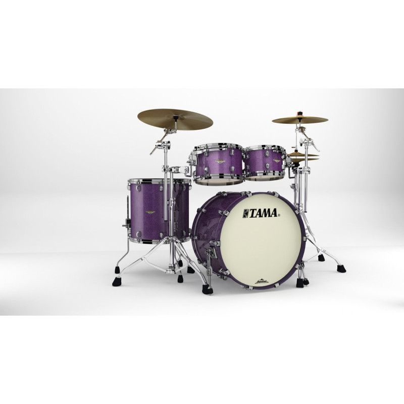 Tama MA42TZBNS-DPP Starclassic Maple Lacquer Shell Kit 4 pcs - Deeper Purple/Black Nickel HW